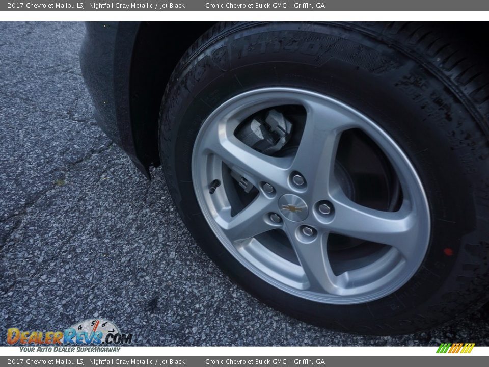 2017 Chevrolet Malibu LS Nightfall Gray Metallic / Jet Black Photo #11