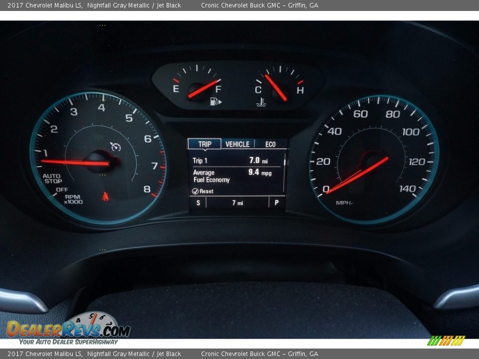 2017 Chevrolet Malibu LS Nightfall Gray Metallic / Jet Black Photo #13
