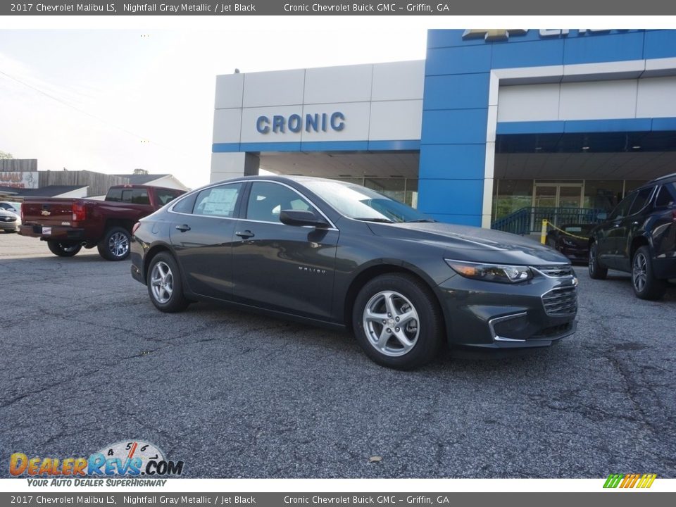 2017 Chevrolet Malibu LS Nightfall Gray Metallic / Jet Black Photo #1
