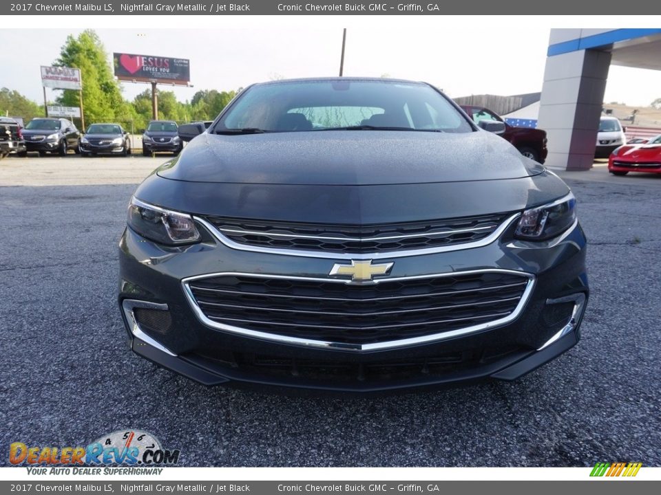 2017 Chevrolet Malibu LS Nightfall Gray Metallic / Jet Black Photo #2