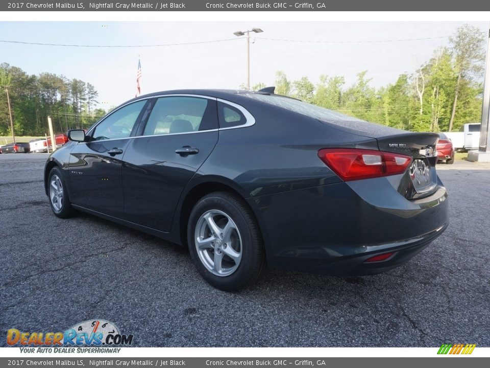 2017 Chevrolet Malibu LS Nightfall Gray Metallic / Jet Black Photo #5
