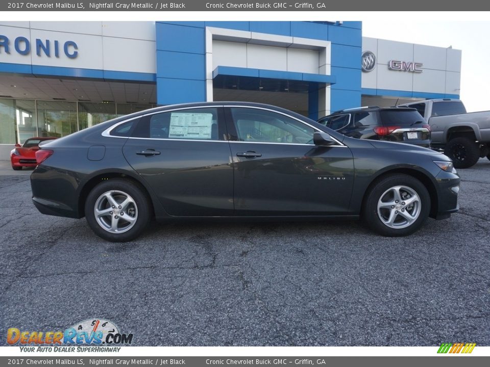 2017 Chevrolet Malibu LS Nightfall Gray Metallic / Jet Black Photo #8