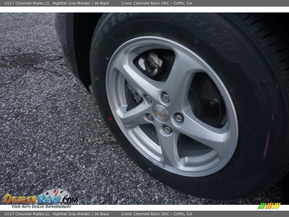 2017 Chevrolet Malibu LS Nightfall Gray Metallic / Jet Black Photo #11