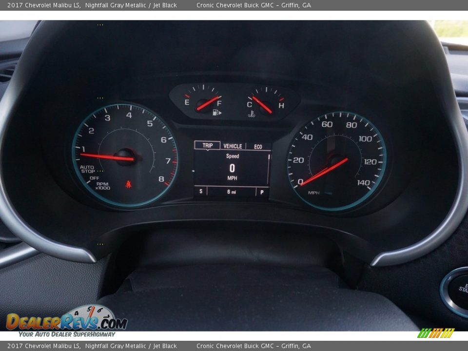 2017 Chevrolet Malibu LS Nightfall Gray Metallic / Jet Black Photo #13