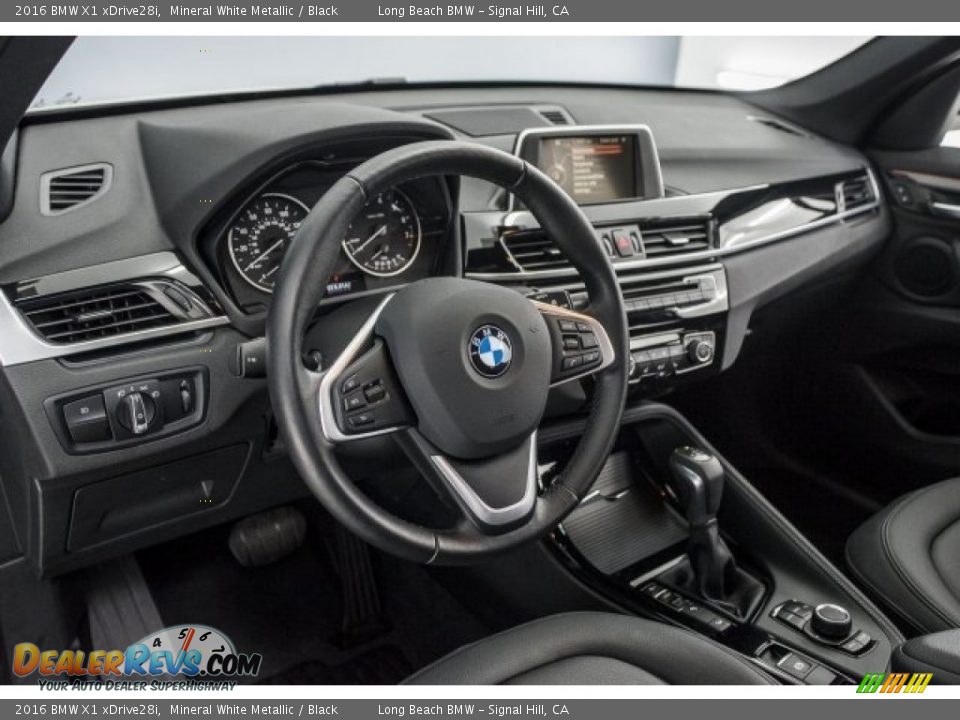 2016 BMW X1 xDrive28i Mineral White Metallic / Black Photo #15