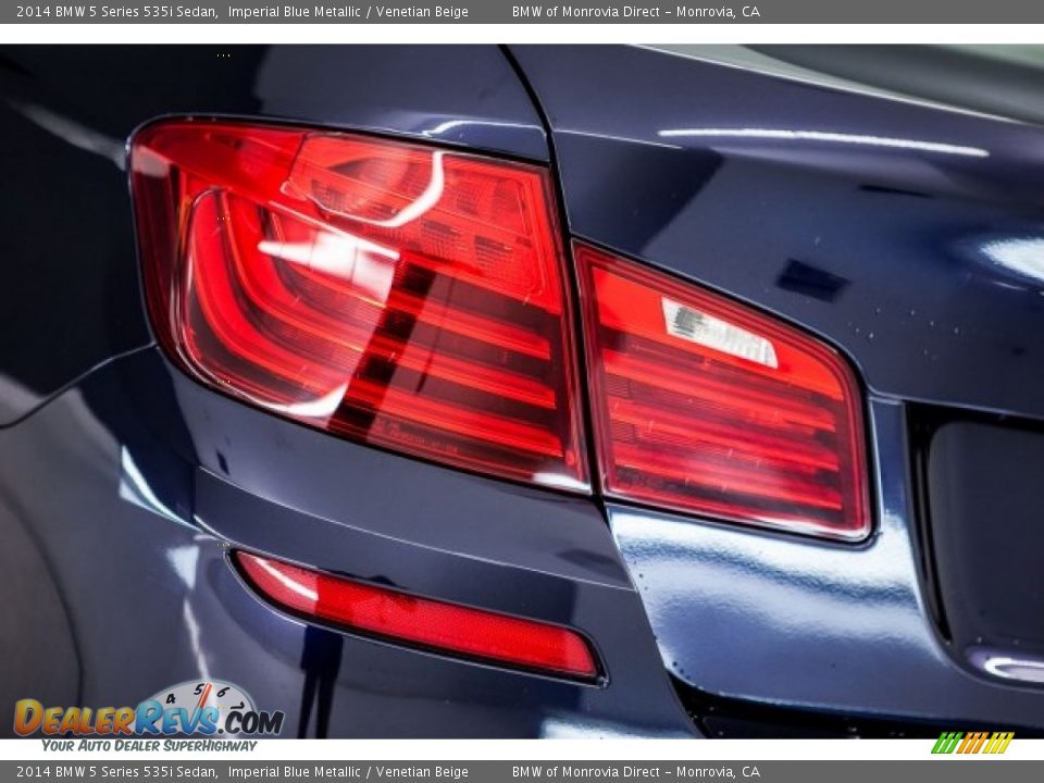 2014 BMW 5 Series 535i Sedan Imperial Blue Metallic / Venetian Beige Photo #24