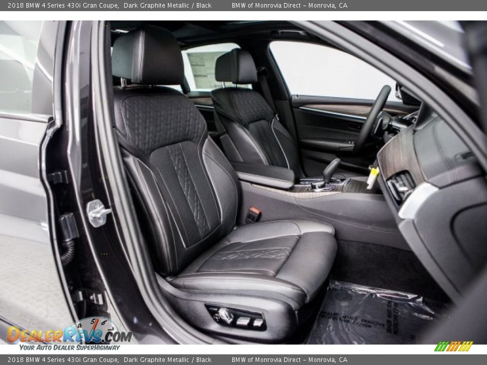 Black Interior - 2018 BMW 4 Series 430i Gran Coupe Photo #2