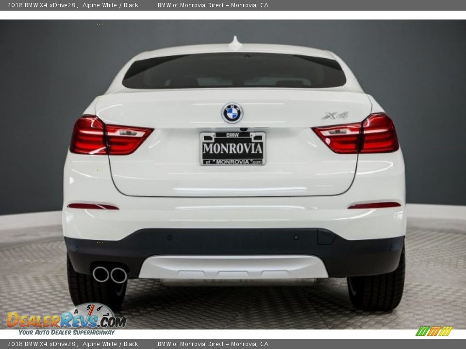 2018 BMW X4 xDrive28i Alpine White / Black Photo #4