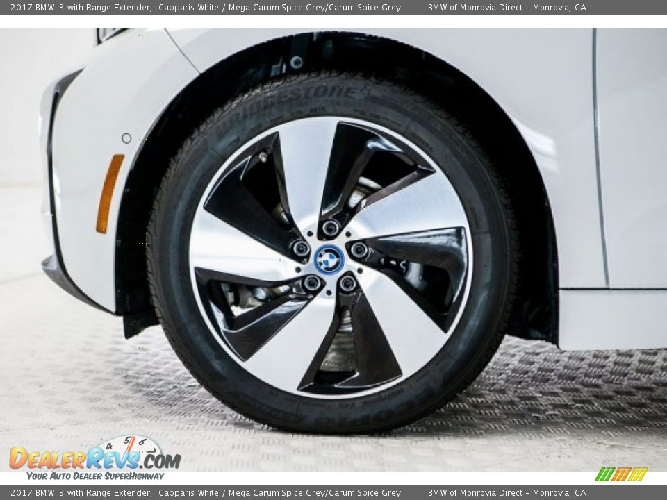 2017 BMW i3 with Range Extender Capparis White / Mega Carum Spice Grey/Carum Spice Grey Photo #8