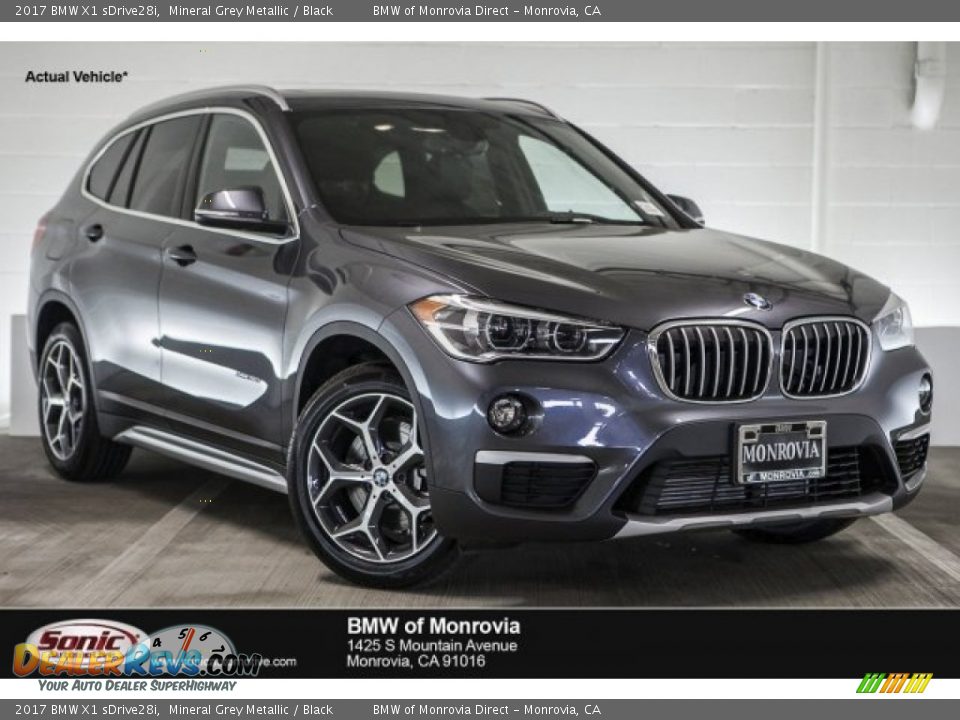 2017 BMW X1 sDrive28i Mineral Grey Metallic / Black Photo #1