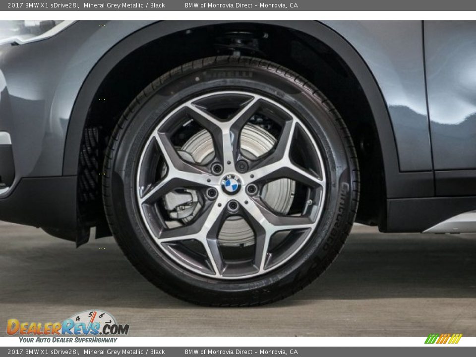 2017 BMW X1 sDrive28i Mineral Grey Metallic / Black Photo #10