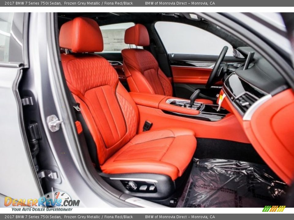 Fiona Red/Black Interior - 2017 BMW 7 Series 750i Sedan Photo #2