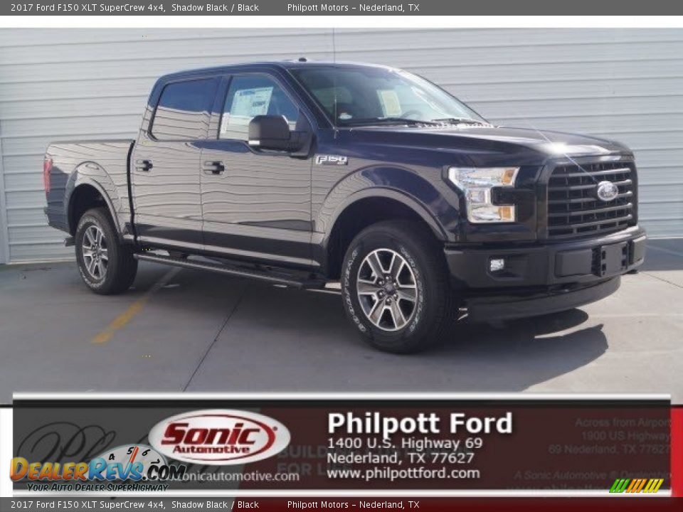 2017 Ford F150 XLT SuperCrew 4x4 Shadow Black / Black Photo #1