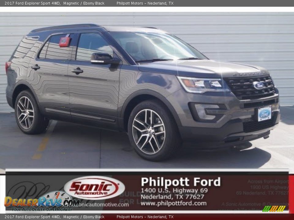 2017 Ford Explorer Sport 4WD Magnetic / Ebony Black Photo #1