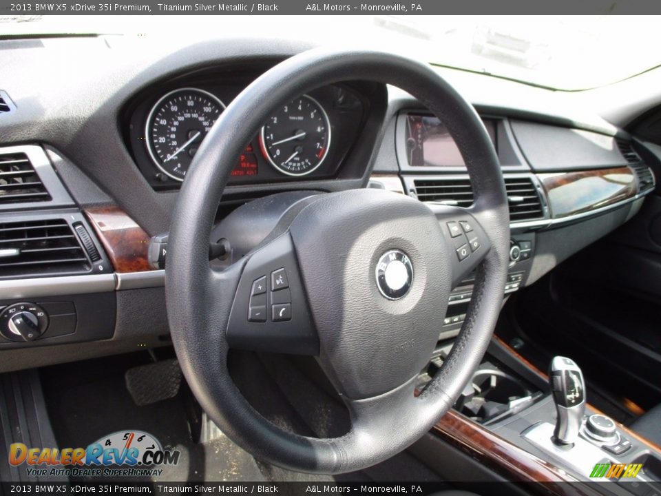 2013 BMW X5 xDrive 35i Premium Titanium Silver Metallic / Black Photo #14