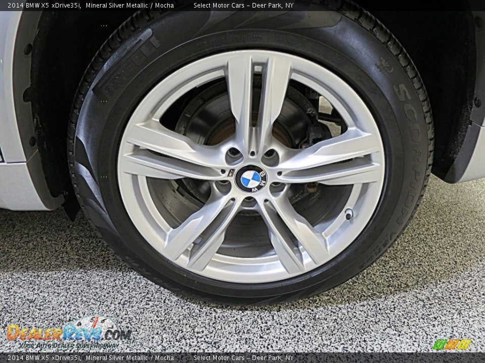 2014 BMW X5 xDrive35i Mineral Silver Metallic / Mocha Photo #12