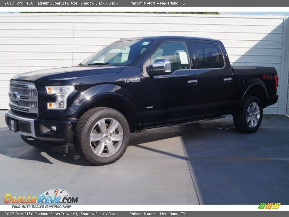 2017 Ford F150 Platinum SuperCrew 4x4 Shadow Black / Black Photo #3