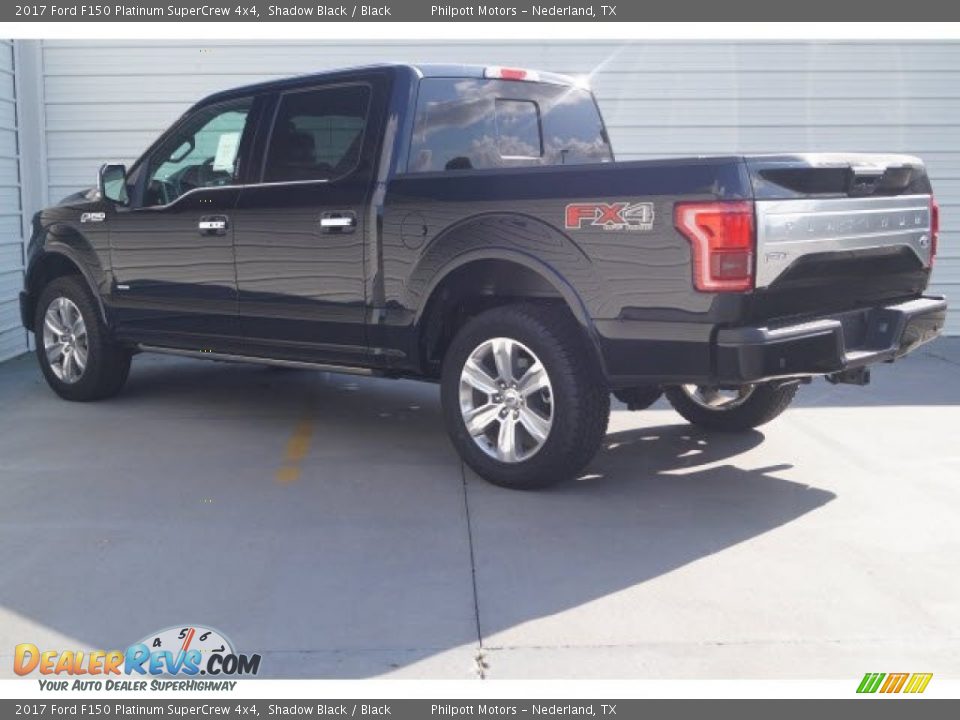 2017 Ford F150 Platinum SuperCrew 4x4 Shadow Black / Black Photo #4