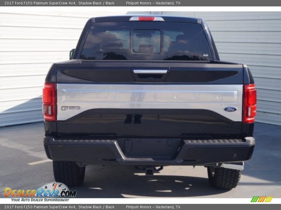 2017 Ford F150 Platinum SuperCrew 4x4 Shadow Black / Black Photo #5