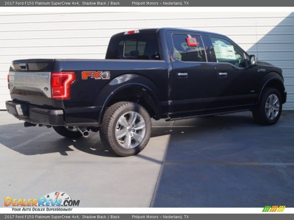 2017 Ford F150 Platinum SuperCrew 4x4 Shadow Black / Black Photo #6