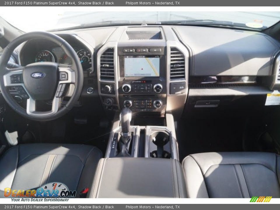 2017 Ford F150 Platinum SuperCrew 4x4 Shadow Black / Black Photo #7