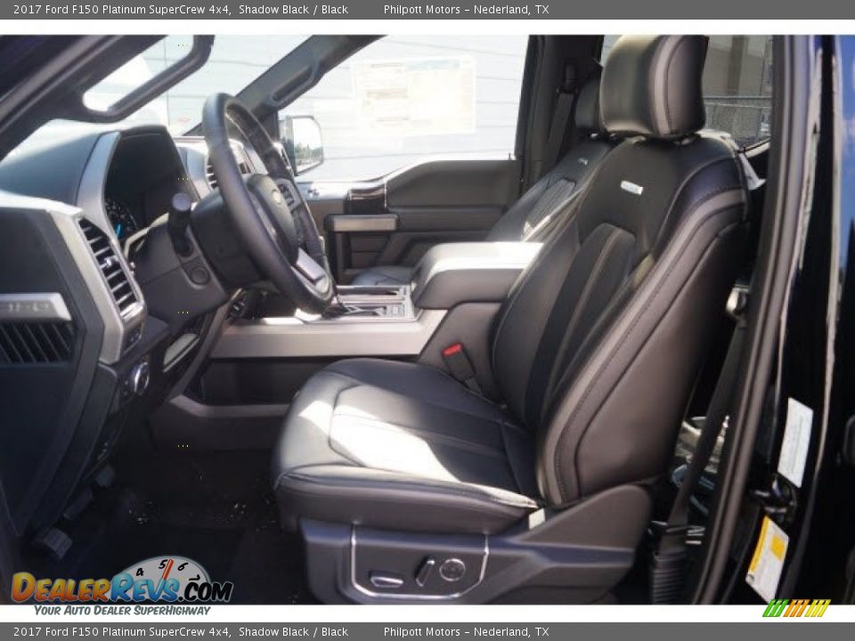 2017 Ford F150 Platinum SuperCrew 4x4 Shadow Black / Black Photo #12