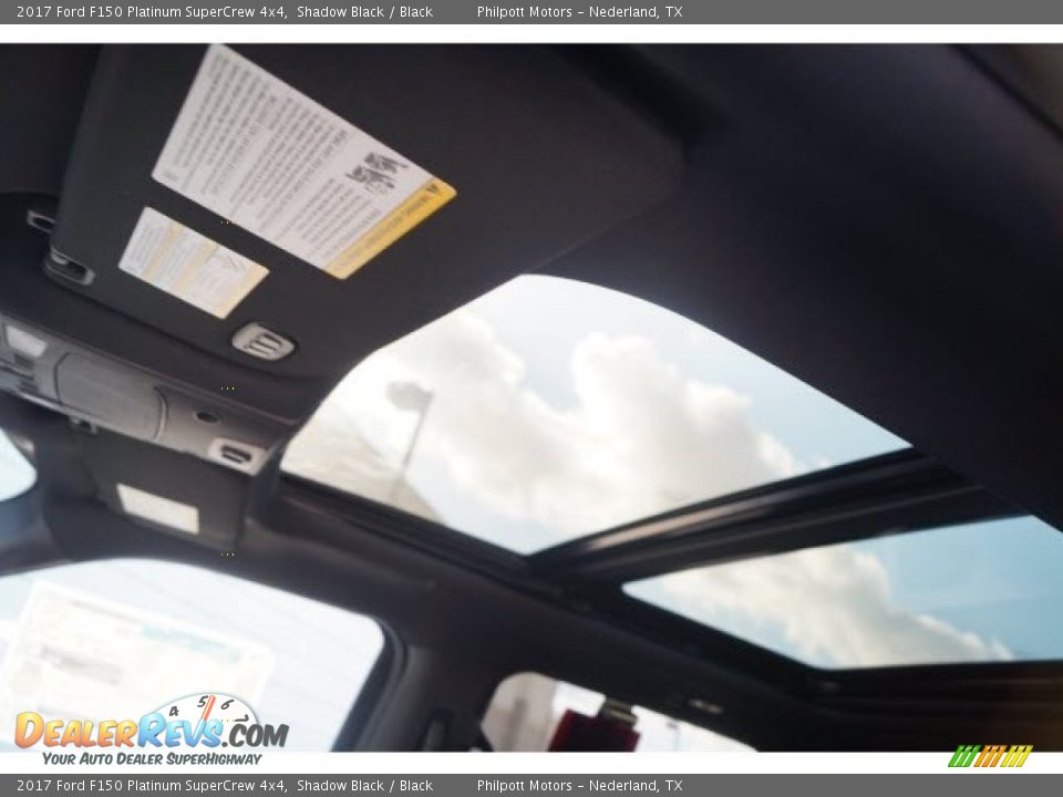 2017 Ford F150 Platinum SuperCrew 4x4 Shadow Black / Black Photo #13