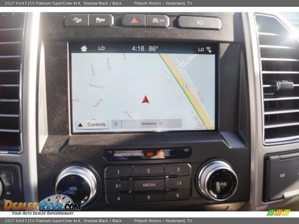 2017 Ford F150 Platinum SuperCrew 4x4 Shadow Black / Black Photo #14