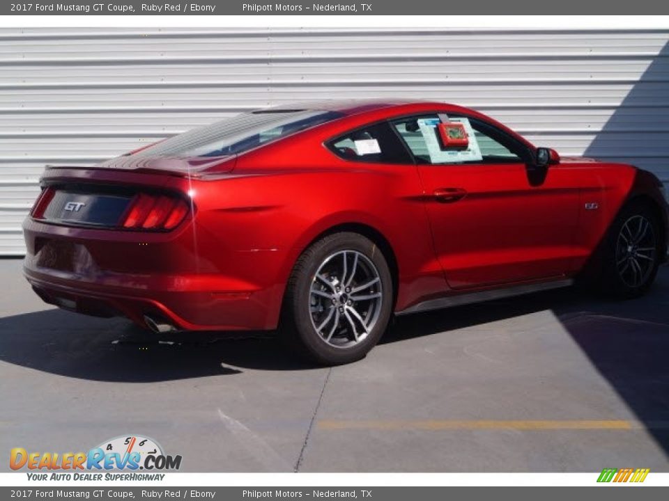 2017 Ford Mustang GT Coupe Ruby Red / Ebony Photo #6