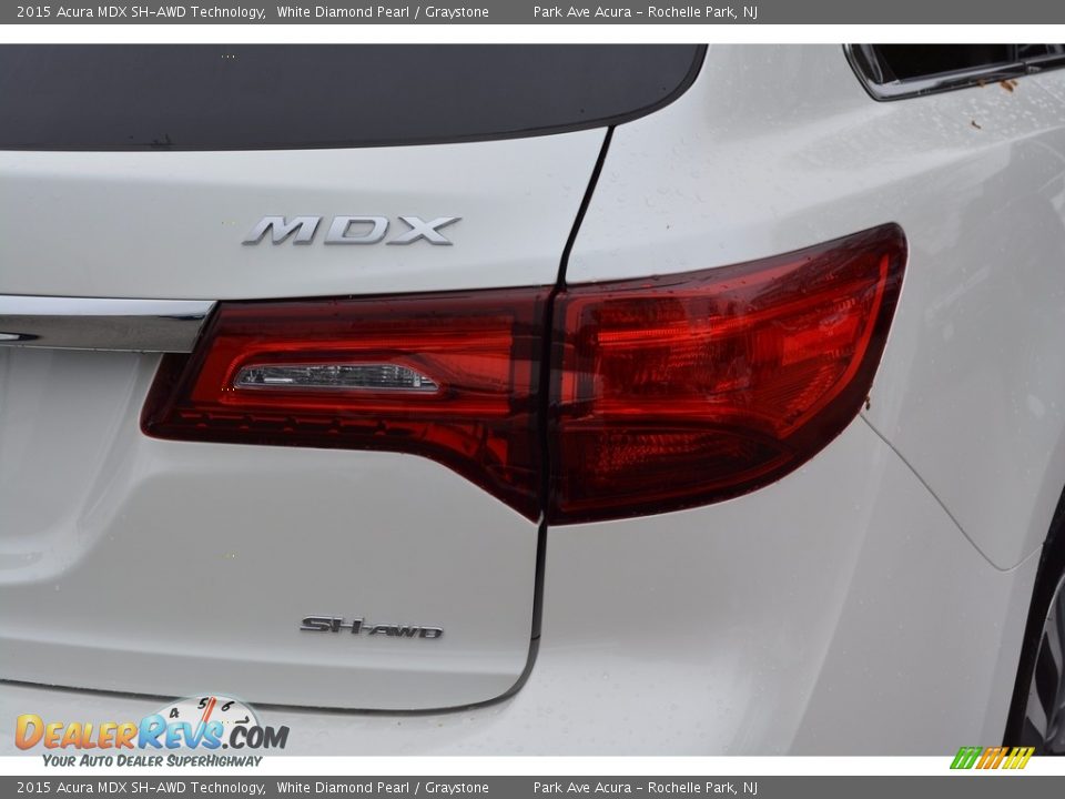 2015 Acura MDX SH-AWD Technology White Diamond Pearl / Graystone Photo #24