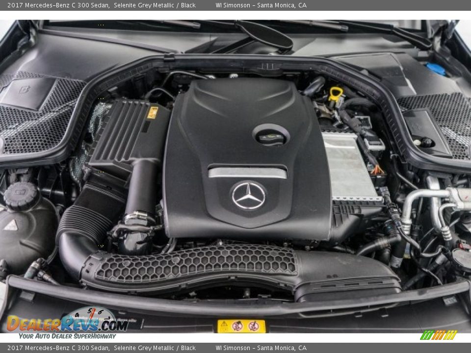 2017 Mercedes-Benz C 300 Sedan Selenite Grey Metallic / Black Photo #9