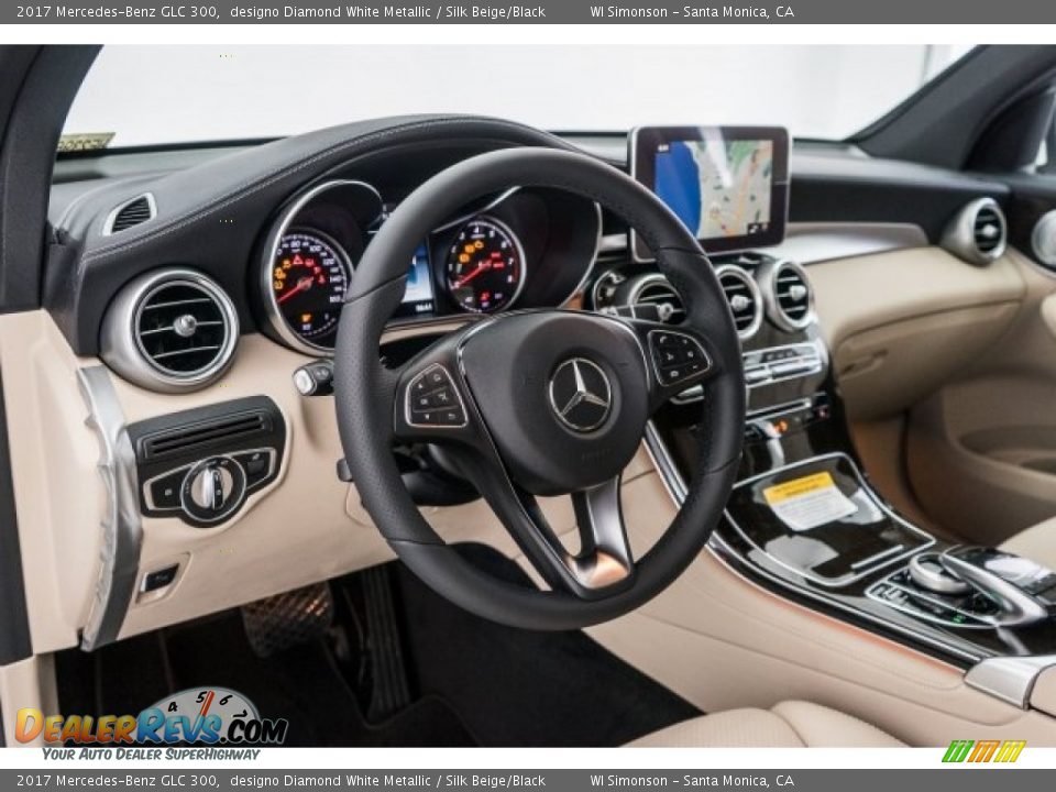 2017 Mercedes-Benz GLC 300 designo Diamond White Metallic / Silk Beige/Black Photo #5