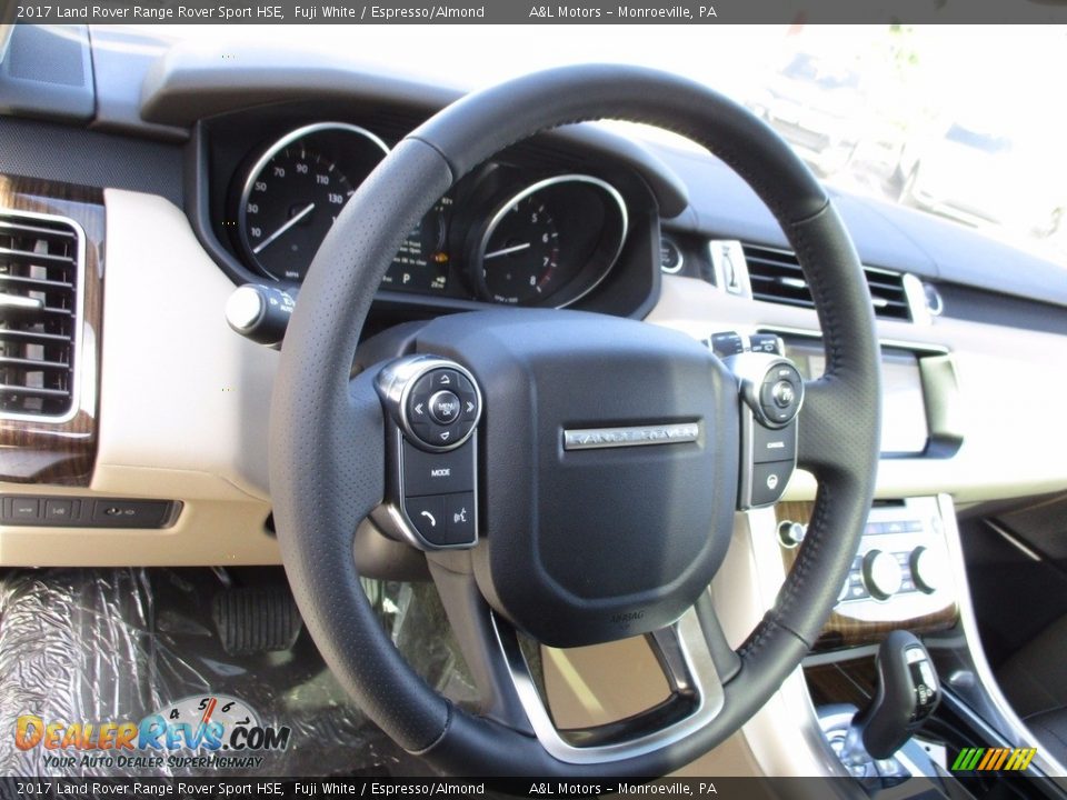 2017 Land Rover Range Rover Sport HSE Fuji White / Espresso/Almond Photo #15