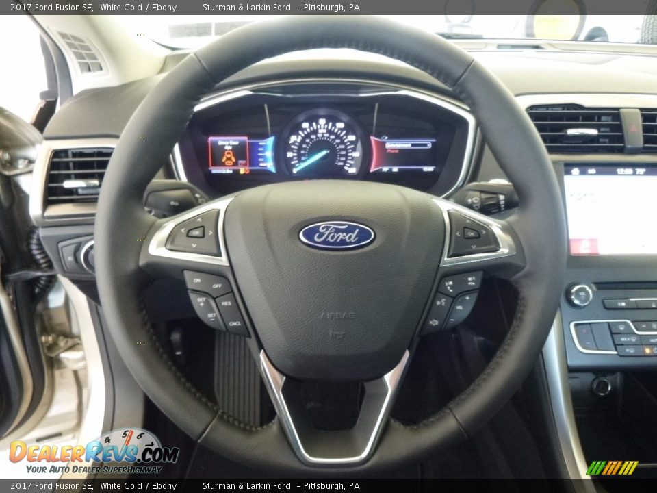 2017 Ford Fusion SE White Gold / Ebony Photo #13