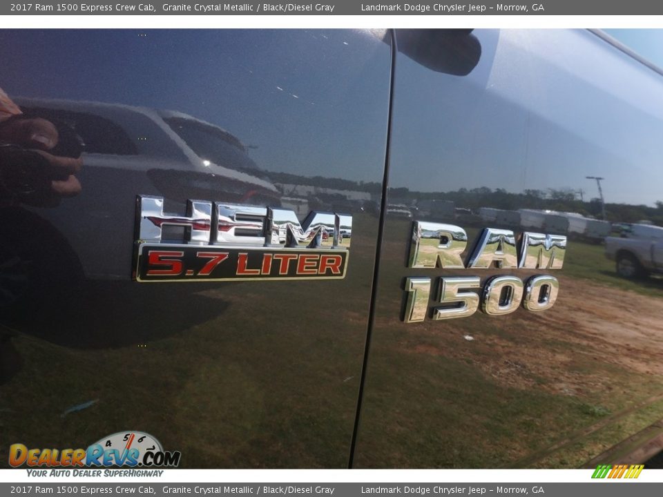 2017 Ram 1500 Express Crew Cab Granite Crystal Metallic / Black/Diesel Gray Photo #6