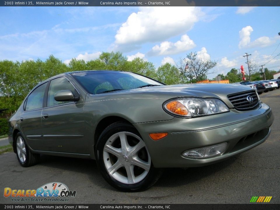 2003 Infiniti I 35 Millennium Jade Green / Willow Photo #2