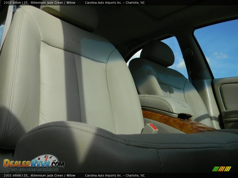 2003 Infiniti I 35 Millennium Jade Green / Willow Photo #22