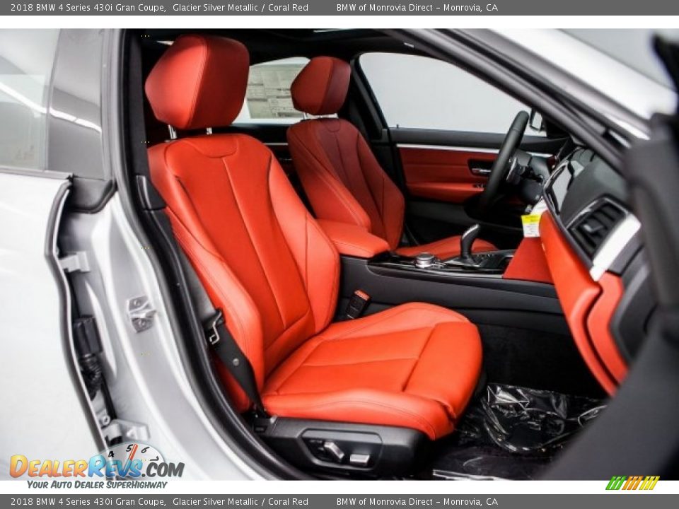 Coral Red Interior - 2018 BMW 4 Series 430i Gran Coupe Photo #2