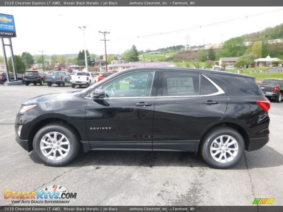 2018 Chevrolet Equinox LT AWD Mosaic Black Metallic / Jet Black Photo #10