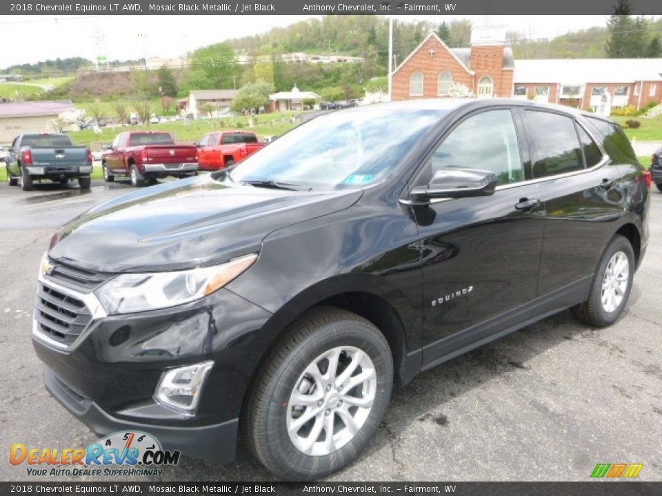 2018 Chevrolet Equinox LT AWD Mosaic Black Metallic / Jet Black Photo #11