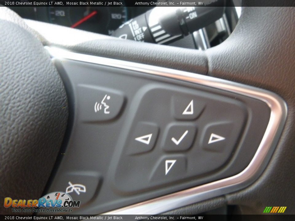 2018 Chevrolet Equinox LT AWD Mosaic Black Metallic / Jet Black Photo #19
