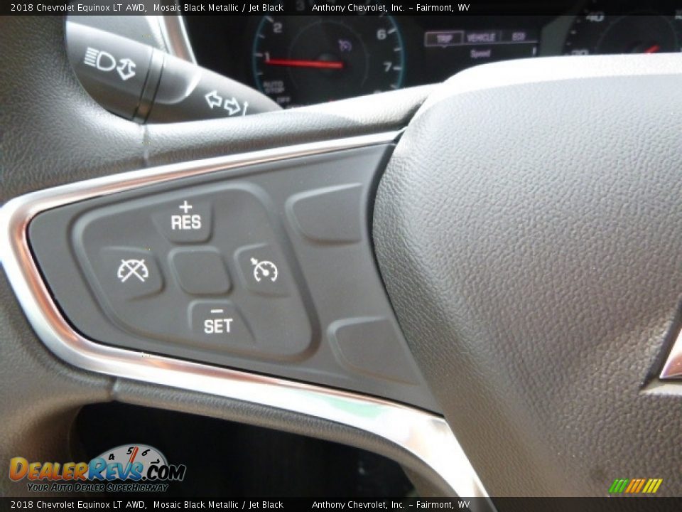 2018 Chevrolet Equinox LT AWD Mosaic Black Metallic / Jet Black Photo #20