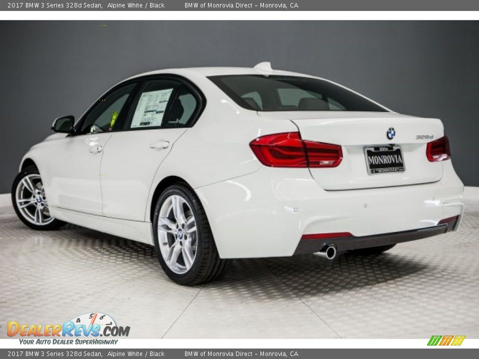 2017 BMW 3 Series 328d Sedan Alpine White / Black Photo #3