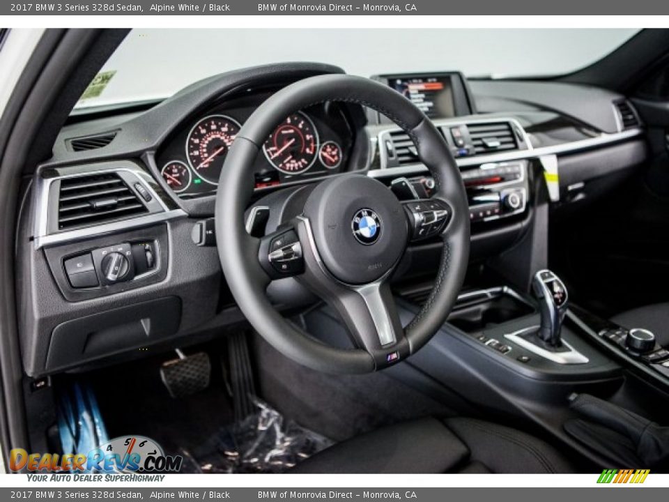 2017 BMW 3 Series 328d Sedan Alpine White / Black Photo #5