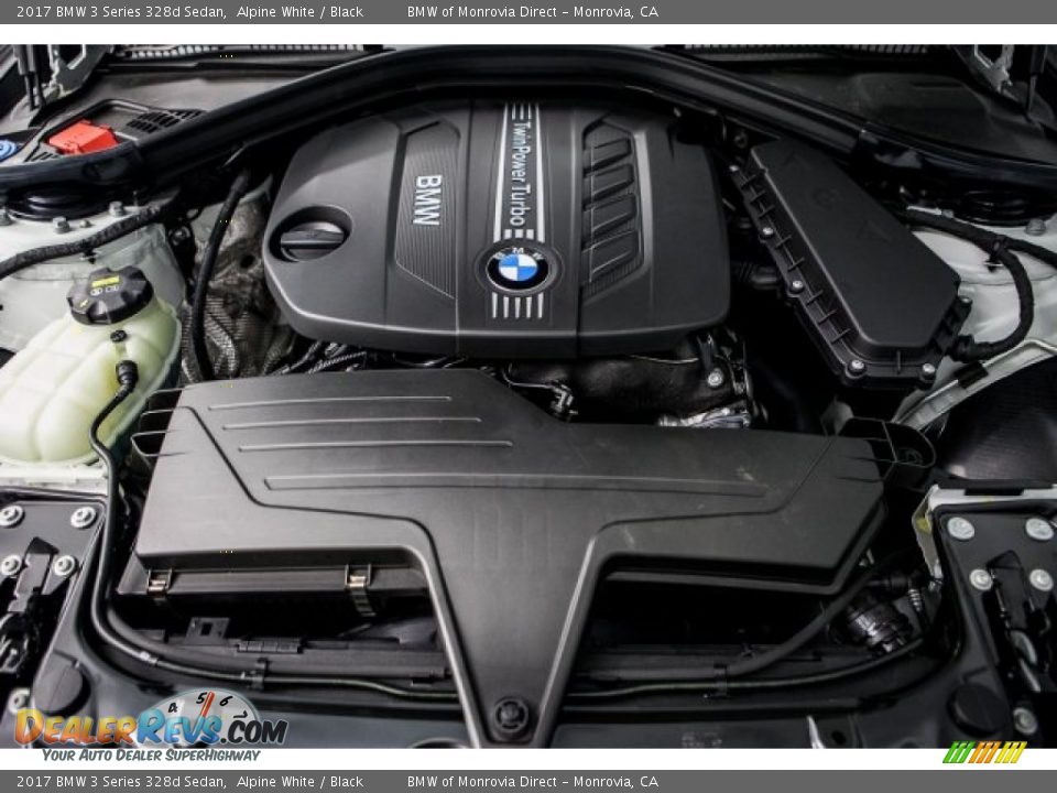 2017 BMW 3 Series 328d Sedan Alpine White / Black Photo #8