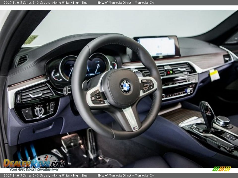 Dashboard of 2017 BMW 5 Series 540i Sedan Photo #5