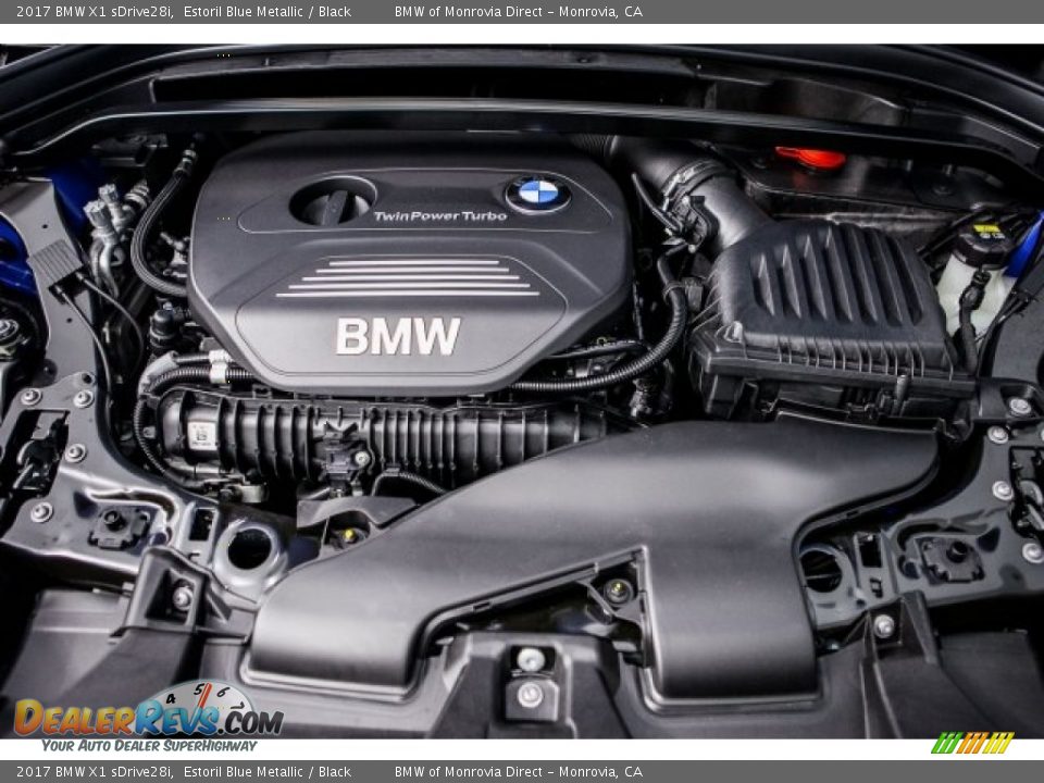 2017 BMW X1 sDrive28i Estoril Blue Metallic / Black Photo #8