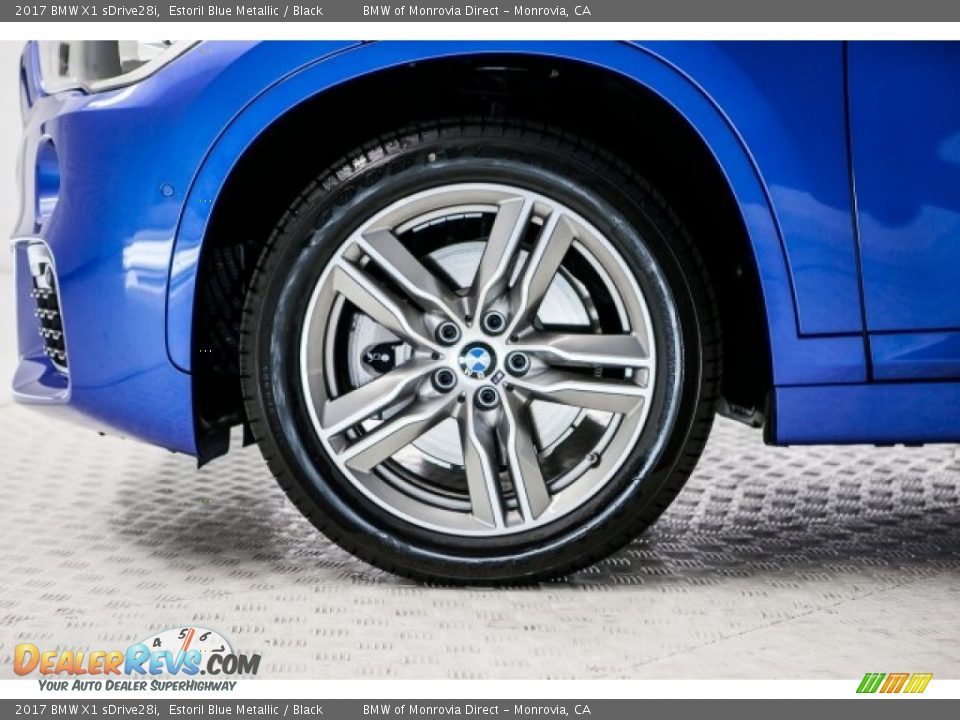 2017 BMW X1 sDrive28i Estoril Blue Metallic / Black Photo #9