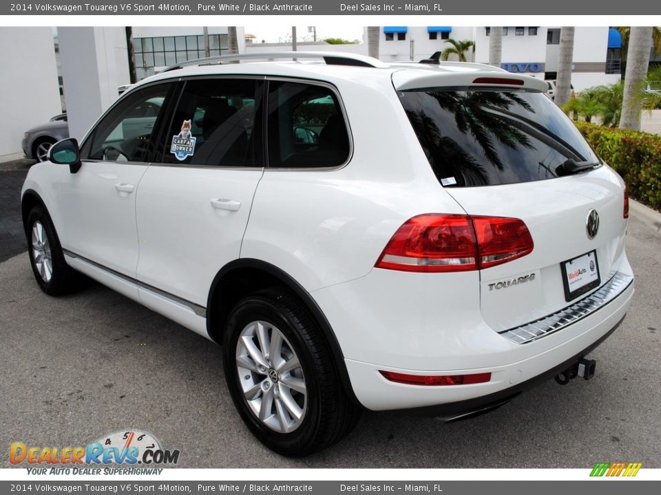 2014 Volkswagen Touareg V6 Sport 4Motion Pure White / Black Anthracite Photo #6