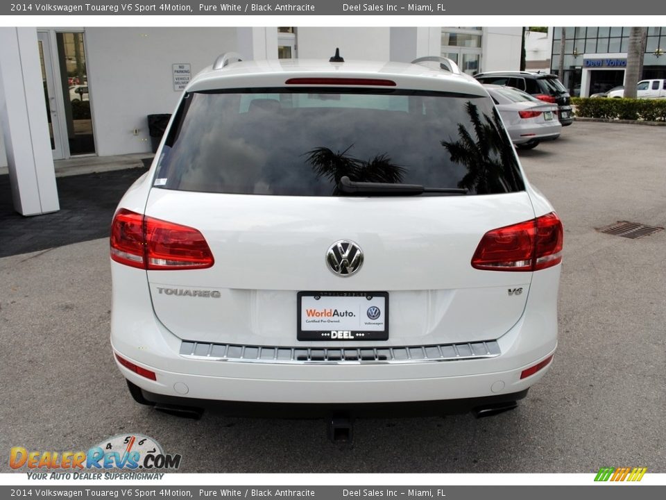2014 Volkswagen Touareg V6 Sport 4Motion Pure White / Black Anthracite Photo #8